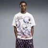 PUMA Melo Asteriks Oversized Tee Men, Clothing, White, S