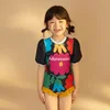 Adoreswim Jednodelni kupaći kostim za devojčice, Šareni