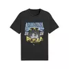 PUMA Fanpack 90s Bespoke Relaxed Tee Men, Football, Black/Light Blue, XXL