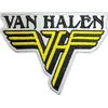 Van Halen Text & Yellow Logo Našitek za šivanje 8 x 6 cm