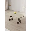 HANAH HOME Trpezarijski sto Kaye Travertine Brown