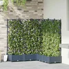 Vrtna saksija 5 pcs Sivi 120 x 120 x 125,5 cm Plastika