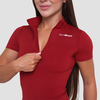 GymBeam Women‘s Ignite Cropped T-shirt Dark Red