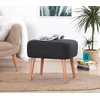 Atelier del Sofa Tabure 50x43x42cm, Tamnosivo