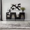 Hanah Home Komoda Venice 180x80x40cm Crno-Siva