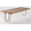Casa Padrino country style dining table natural/white - Various Sizes - Rectangular rustic solid wood kitchen table - Rustic dining room furniture - Country style dining room furniture