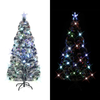 Osvijetljeno božićno drvce sa stalkom i LED 210 cm optička vlakna