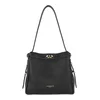 LANCASTER Paris Torba za čez ramo Lancaster Sac hobo Avec fermoir M Lady ROMY Noir črna