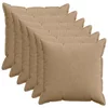 Vidaxl Prevleka za blazino 6 kos HOUTEN Rjava 70 x 70 cm korduroy