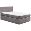 Xora POSTELJA BOXSPRING 120 cm x 200 cm , tekstil siva