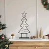 Metalna božićna jelka s stalakom Crna 60 cm Čelik