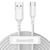 Baseus Simple Wisdom Data Cable Kit USB to Type-C 5A (2kom/Set)1.5m bijeli