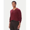 HUGO Pulover San Vredo-M 50474172 Bordo rdeča Slim Fit