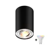 Zuma Line 89201-N - LED RGBW prigušiva spot svetiljka RONDOO 1xGU10/6W/230V crna + daljinski upravljač