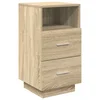 Vidaxl Nočna omarica z 2 predaloma sonoma hrast 36x36x68 cm