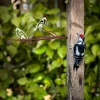 Aberto Design Dekorativna figura Bird on the branch 28, 20x45 cm, 1.5 mm, Bela