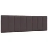 Vidaxl Blazina za vzglavje Hanko temno rjava 160 cm blago