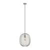 Luster na sajli OVELLA 1xE27/15W/230V prečnik 34 cm siva