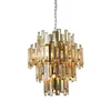 Endon 72744 - Kristalni luster na lancu VIVIANA 12xE14/40W/230V zadimljena