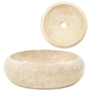 Umivaonik 40 x 12 cm mramorni krem