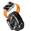 CangHua Zaštita stakla za pametni sat + Zaštitna maska za pametni sat za Apple Watch, Crna