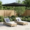 Vrtni suncobran 270 x 270 cm Poliester Pravokutni Crna