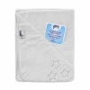 XKKO Organic BIO bombažna frotirna brisača s kapuco, 90x90 - White Stars