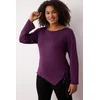 Trendyol Curve Ženska bluza Tbbaw26Af00011, Ljubičasta