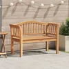 klupa Smeđa 120 x 53,5 x 85 cm Masivni teakov drvo