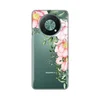 TELEMPIRE Silikonska maska Print Skin za Huawei Nova Y90 Elegant Roses providna