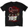 Queen Majica Ornate Crest Photo Unisex Black S