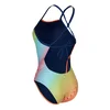 Womens swimwear aqua sphere essential tie back multicolor/orange m -