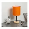 Brilagi - Stona lampa NUBILA WOOD 1xE27/25W/230V hrast/crna/narandžasta