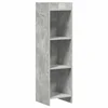 vidaXL Knjižna omara Betonsko siva 30 x 30 x 111 cm Inženirski les