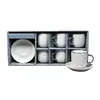 Sigma Set šoljica za kafu sa tacnama RXG-N250591C, 6 komada, 140 ml, Beli