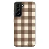 Fashion Case za Samsung Galaxy S21 FE 5G - Brown grid