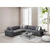 Atelier del Sofa Ugaona garnitura Loop 7 95x85x282cm Antracit