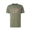 GAP Majica EVERYDAY oliva / staro roza