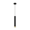 LED luster na sajli TUBA 1xGU10/4,8W/230V crna/zlatna