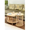 Hanah Home Set stočića za kafu, 2 komada, Krem