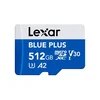 Spominska kartica Lexar BLUE PLUS, Micro SDXC, 512GB, 170MB/s, U3, V30, A2, UHS-I, z adapterjem