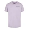 Mens T-shirt with Trust Dove lilac inscription on the back