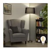 Brilagi - LED podna lampa CERIA 1xE27/40W/230V O 45 cm crna/mat hrom