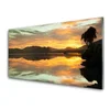 tulup.si Slika na akrilnem steklu Voda sky mountain landscape 120x60 cm 2 obešalnika