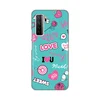 Silikonska maska za Huawei P40 Lite Love Print tirkizna