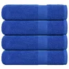 Vidaxl Brisače za roke FROGN 4 kosi modre 50x100 cm 360 g/m2