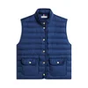 TOMMY HILFIGER Brezrokavnik temno modra
