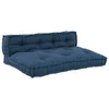 Vidaxl Blazina za paletni kafi 2 szt. Indigo 120 x 80 x 38 cm Blago