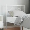 Vidaxl vidaXL Kovinsko vzglavje postelje belo 80 cm