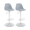 Northix Set 4 barskih stolov z umetnim usnjem in ergonomskim naslonjalom